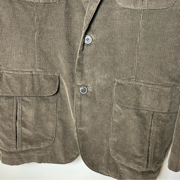 Daniel Cremieux Brown Corduroy Sport coat blazer Large - Picture 4 of 11